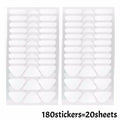 180/90pcs Forehead Smile Line Patches Invisible PE Nasolabial Anti-wrinkle Stickers for a Youthful Lift Gentle Skincare Tools
